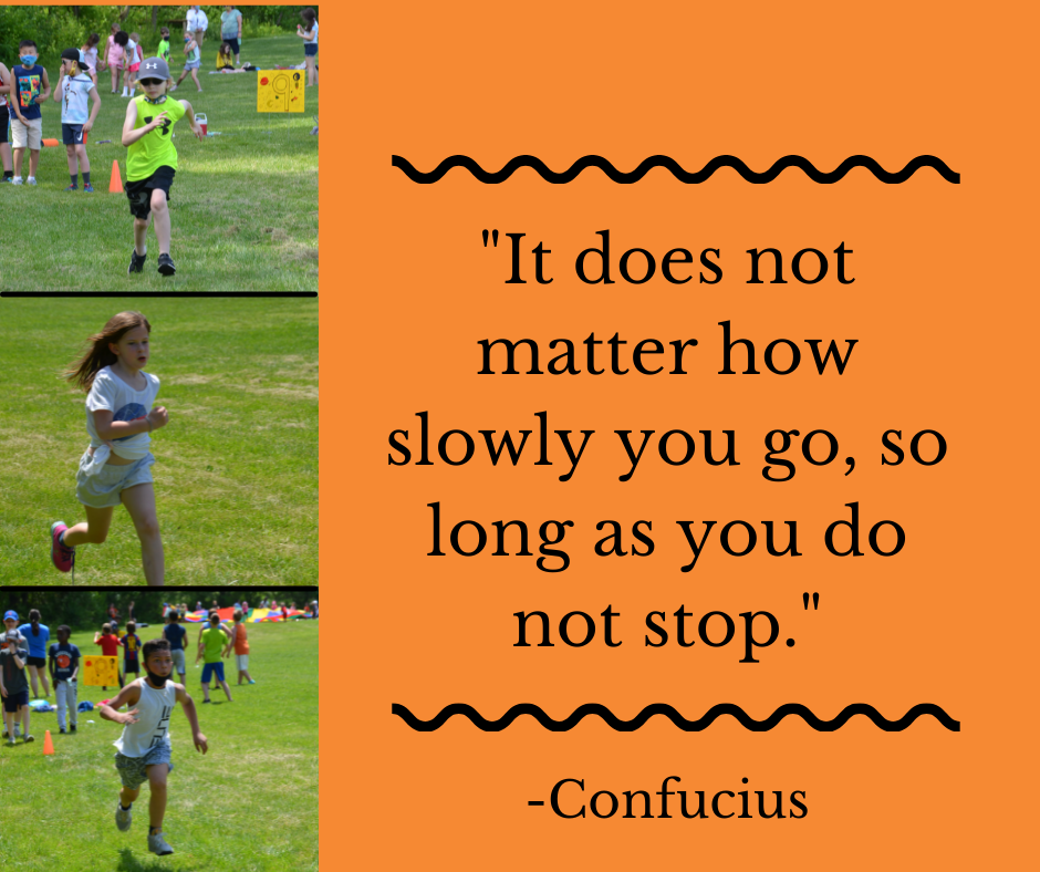 It does not matter how slowly you go, so long as you do not stop. Confucius quote.
